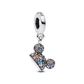 Disney Mickey Mouse Sparkling 70th Anniversary Dangle Charm