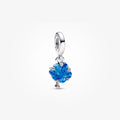 Blue Glass Family Tree Dangle Charm