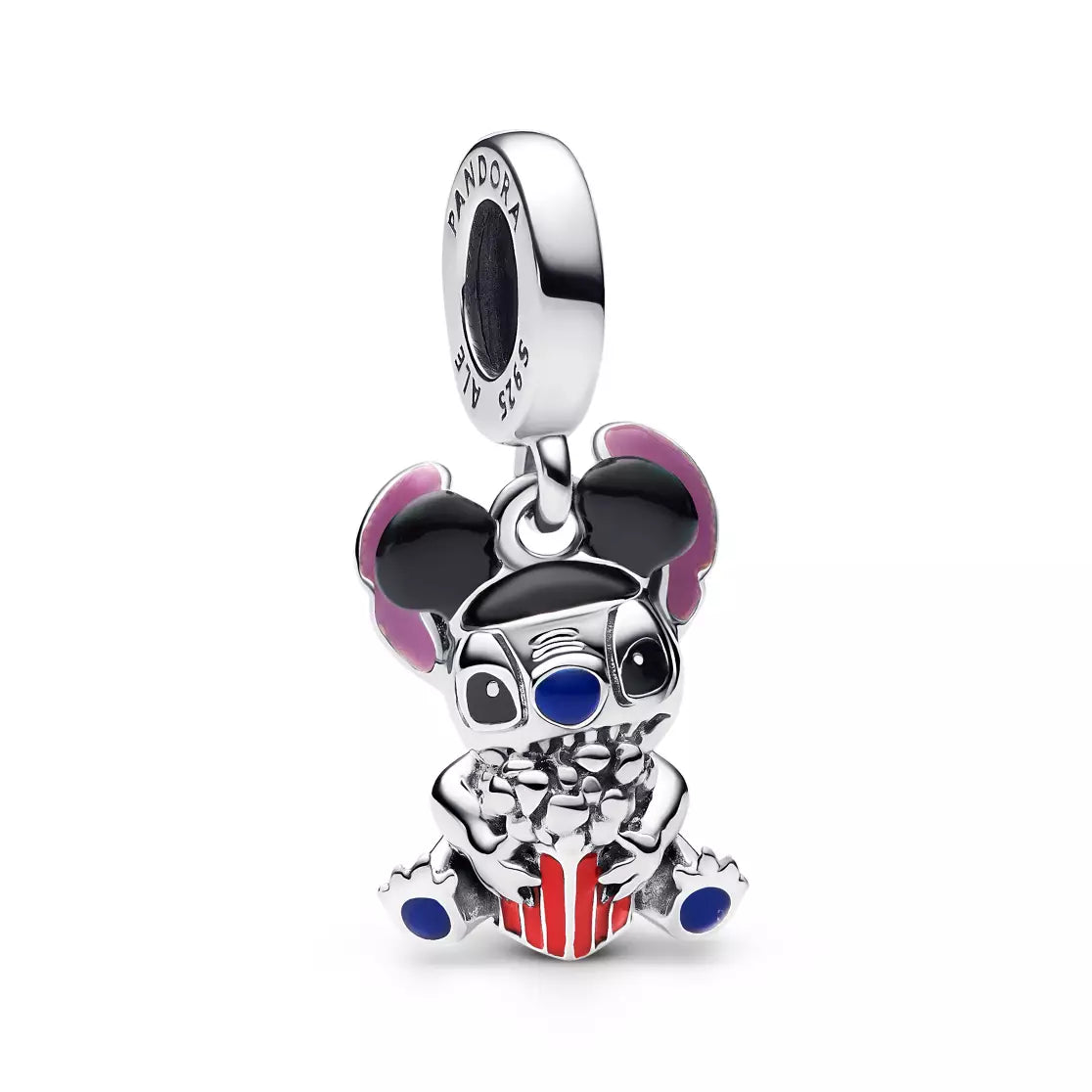 Disney Parks x Pandora Jewelry Stitch Popcorn Dangle Charm