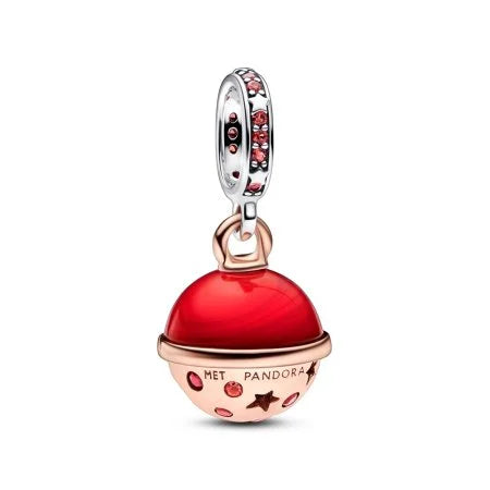 Two-Tone Mars Planet Dangle Charm