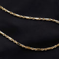 Diamond Cut 18k Yellow Rope