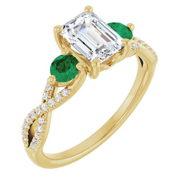 14k Yellow Gold Engagement Ring