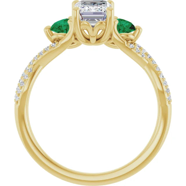 14k Yellow Gold Engagement Ring