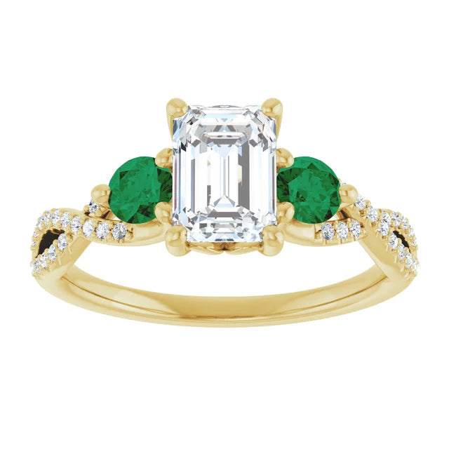 14k Yellow Gold Engagement Ring