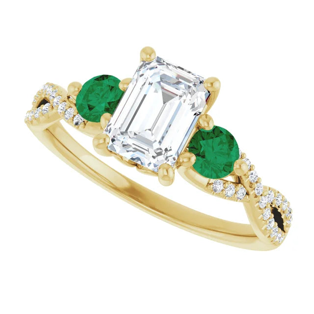 14k Yellow Gold Engagement Ring