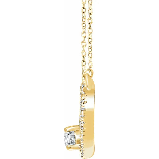2 Stone 2ct Bypass Pendant